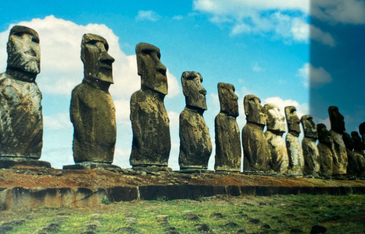 12 Moai on Easter Island
