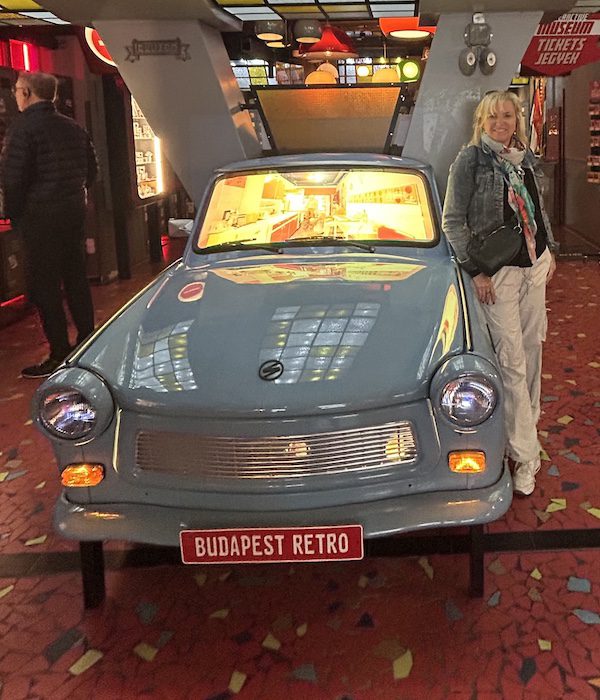 A vintage car in the Budapest Retro Museum