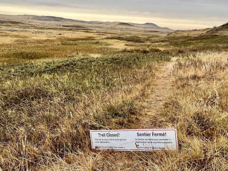 Grasslands National Park asks you to respect a trail closure
