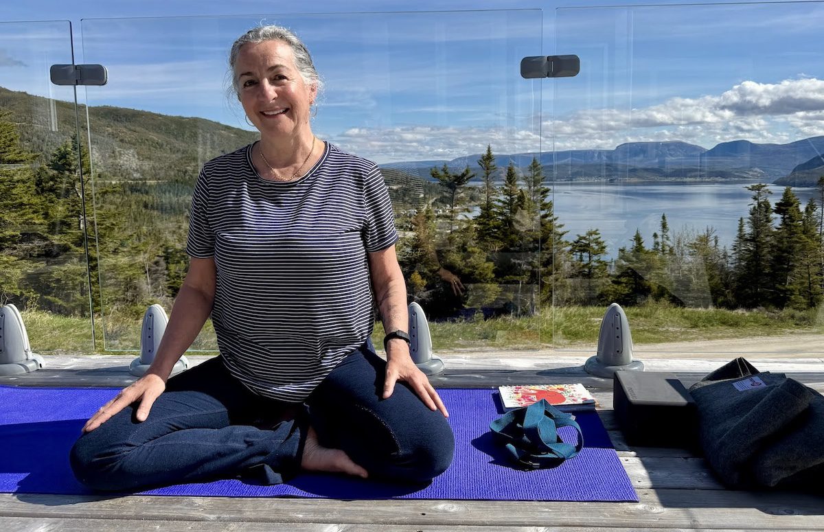Transform Gros Morne-Helena Butler leads yoga at the Gros Morne Inn