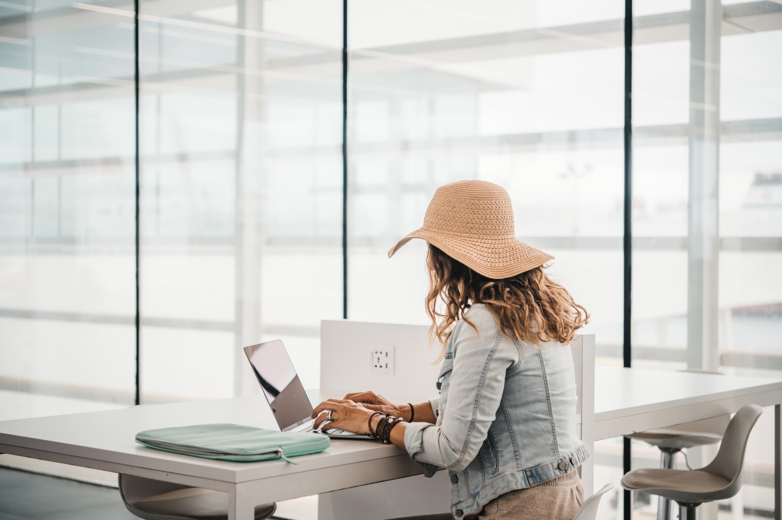 travel writer working airport