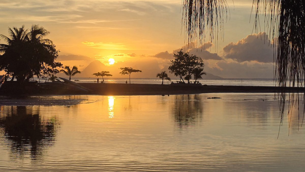 Sunset in Tahiti