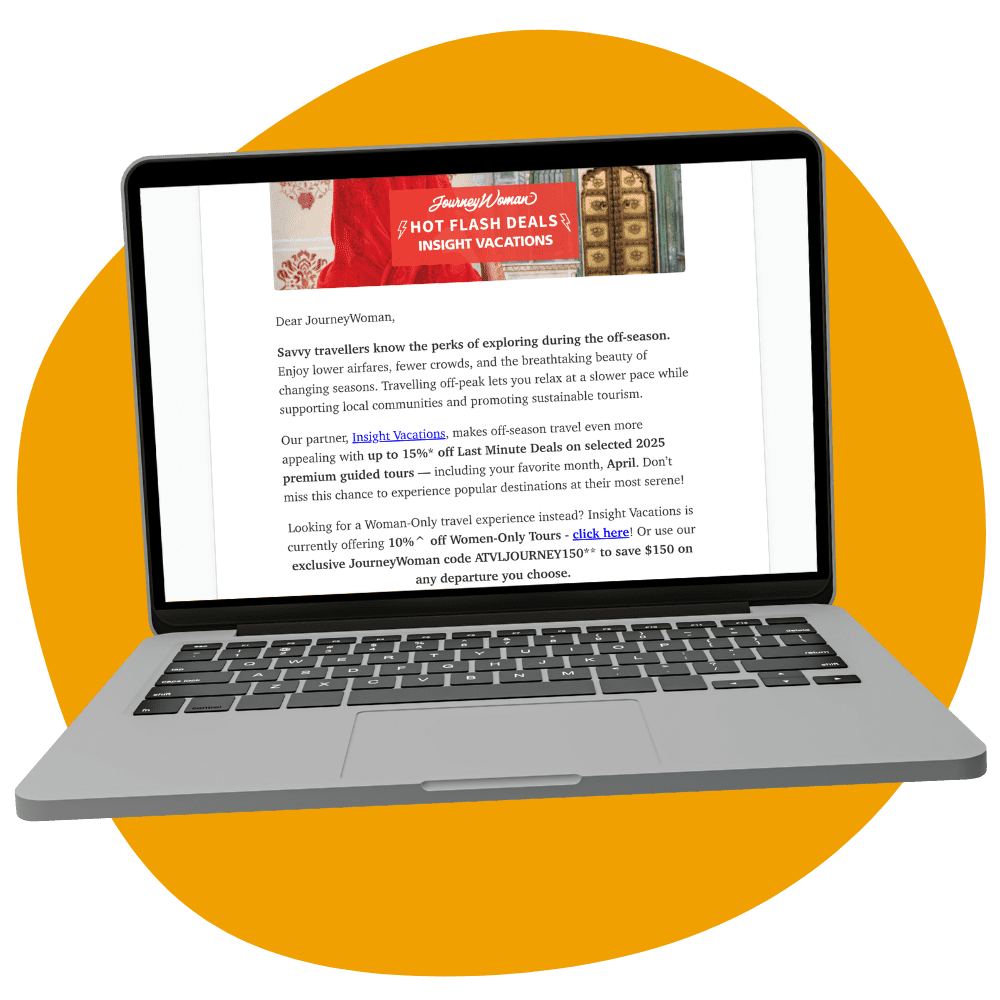 Hot Flash newsletter mockup