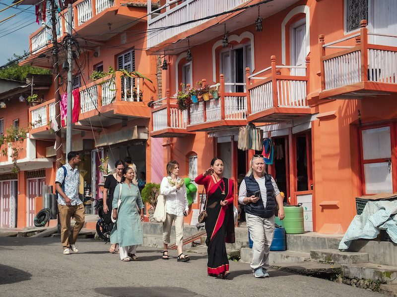 Dhankuta Orange Town with guide Sabita Shrestha second from right