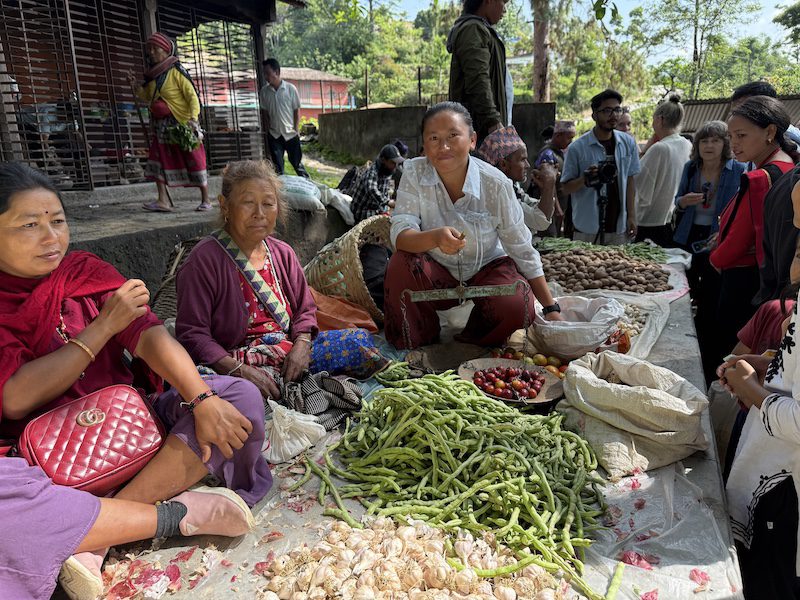 Dhankuta markets local residents