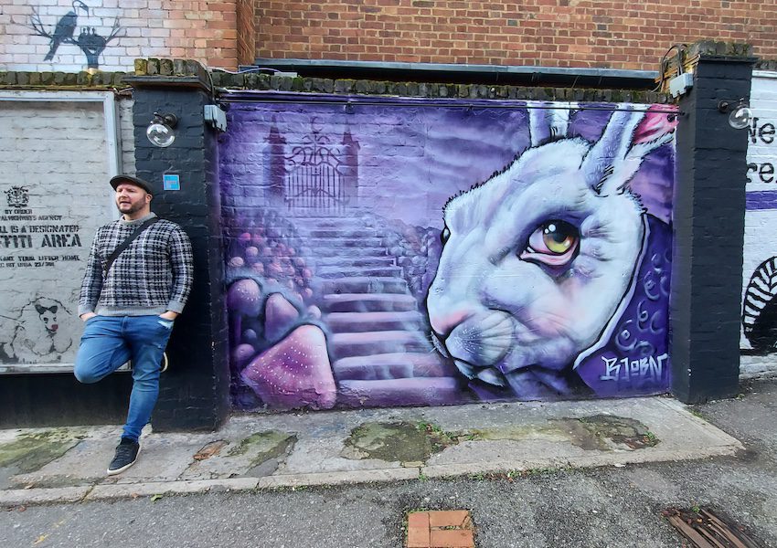 Street art seen on a walking tour in East London