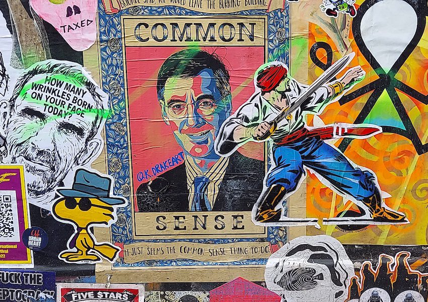 Street art seen on a walking tour in East London