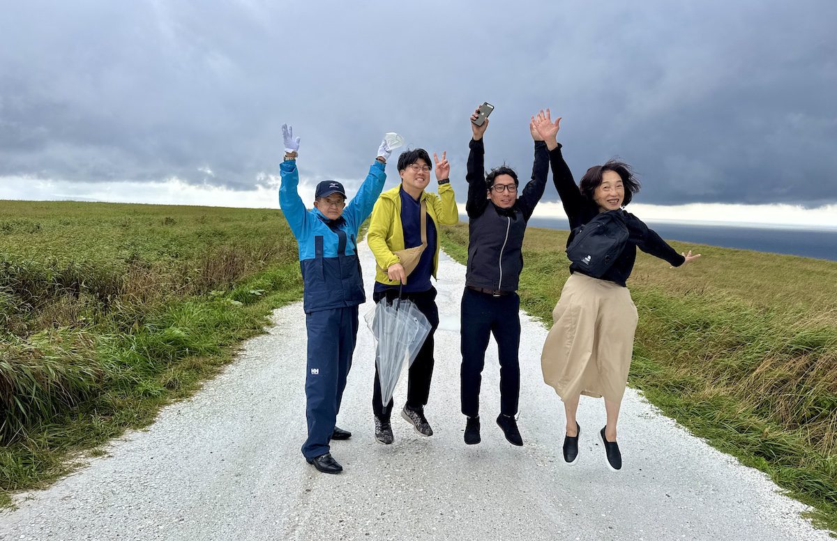 Crushed scallops make up the Path of White Shells