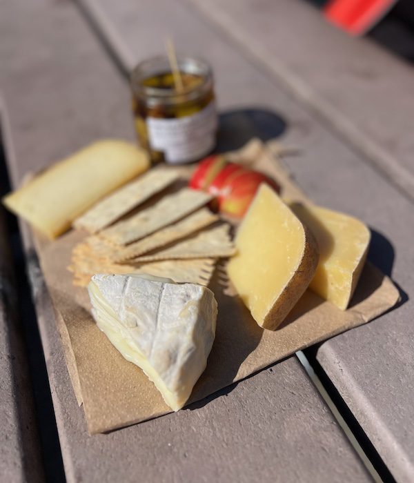 Cheese glorious cheese on an al fresco picnic lunch in Granby