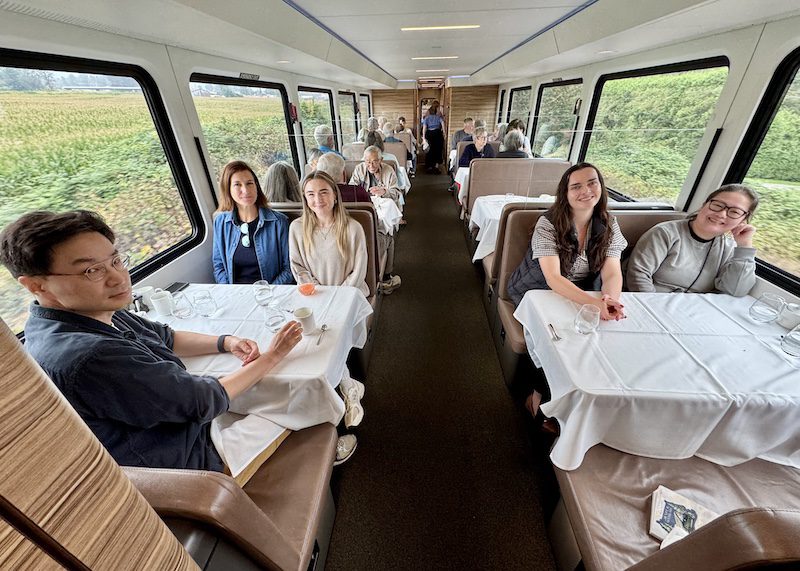 Finishing breakfast in GoldLeaf Service