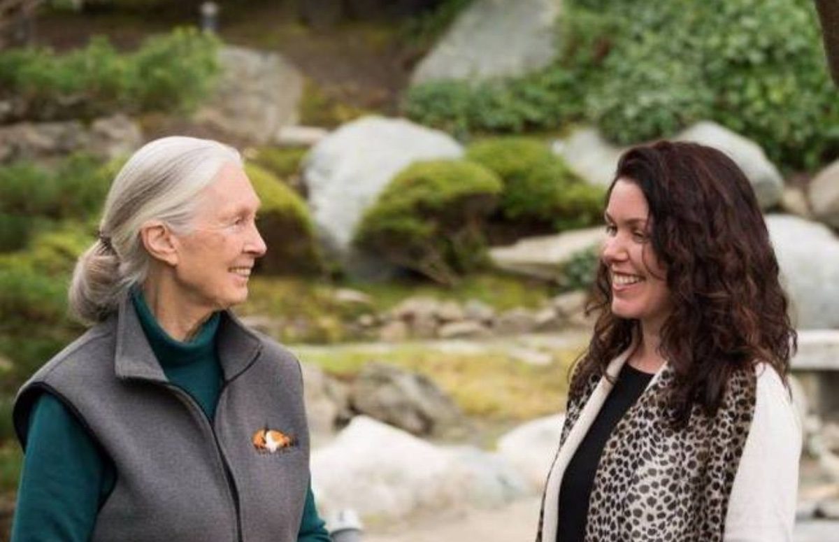 Jennifer Haddow and Jane Goodall