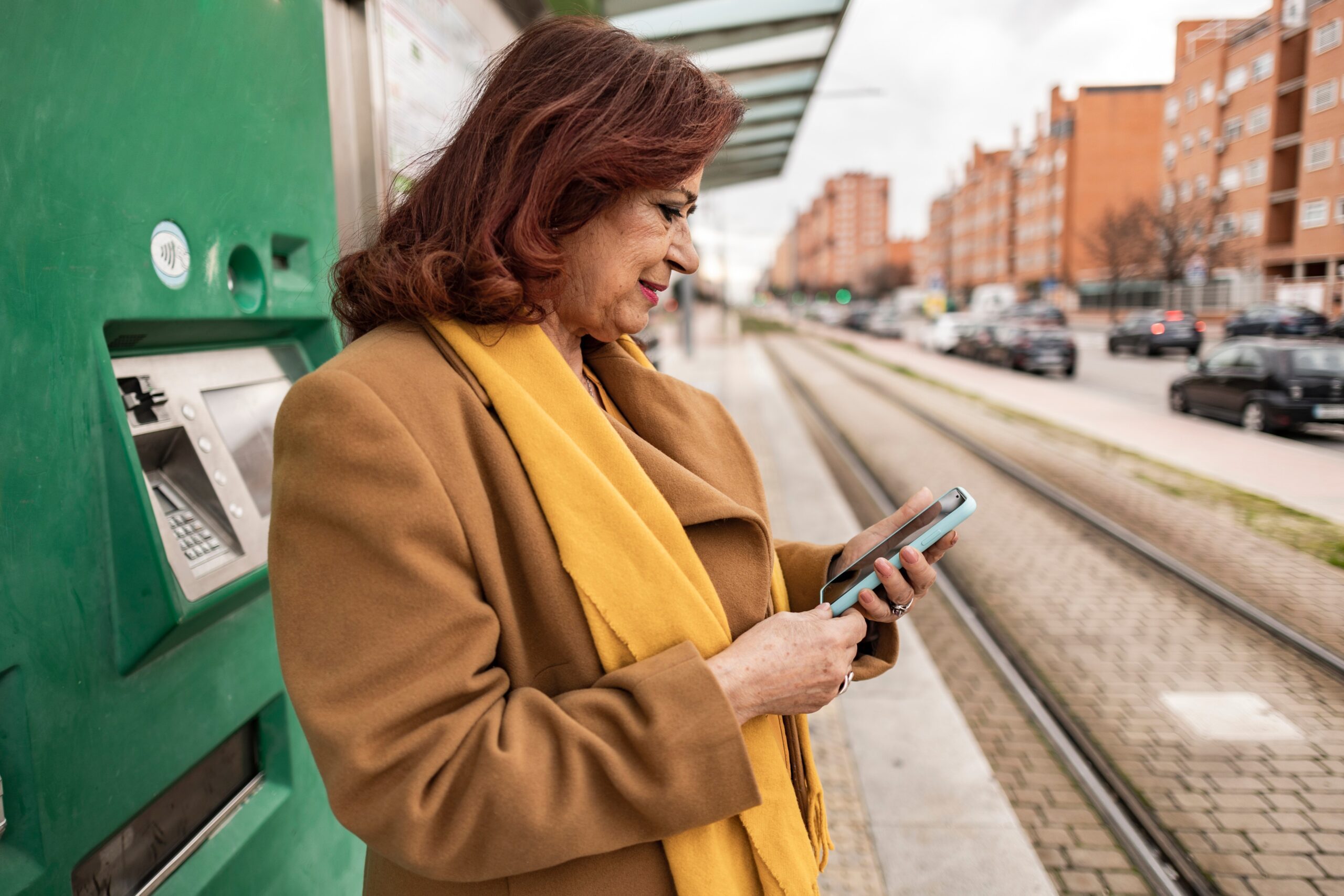 woman talking on phone personal safety travel