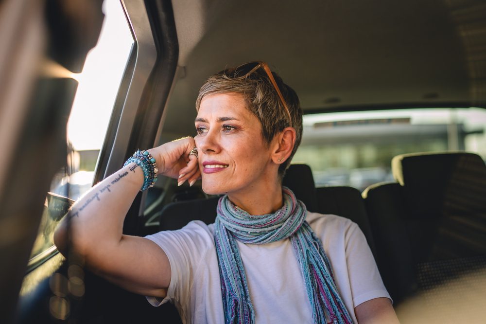 mature woman travel in ridesahre safety tips