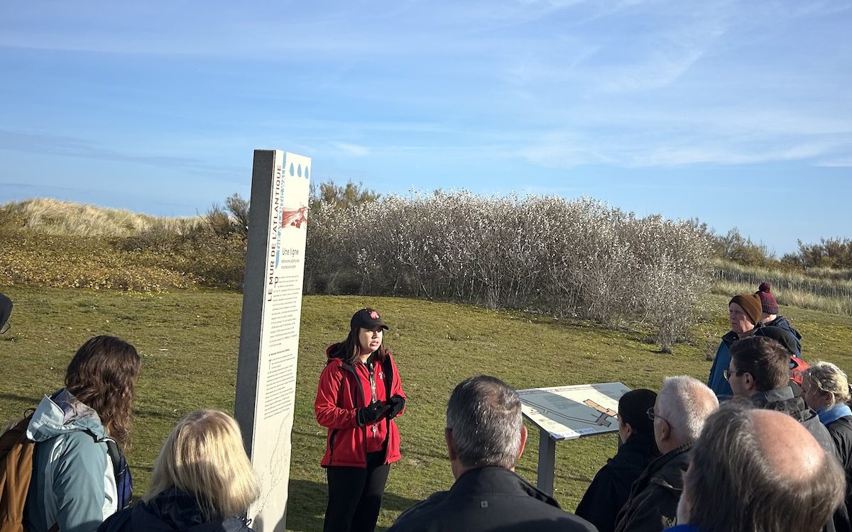 On a Bunker tour at the Juno Beach Centre in Normandy