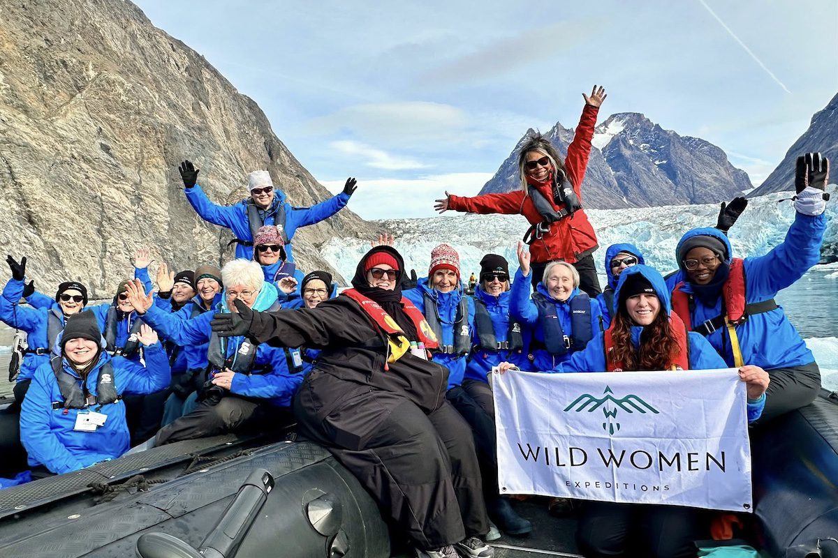A group of women travelling with Wild Women Expeditions