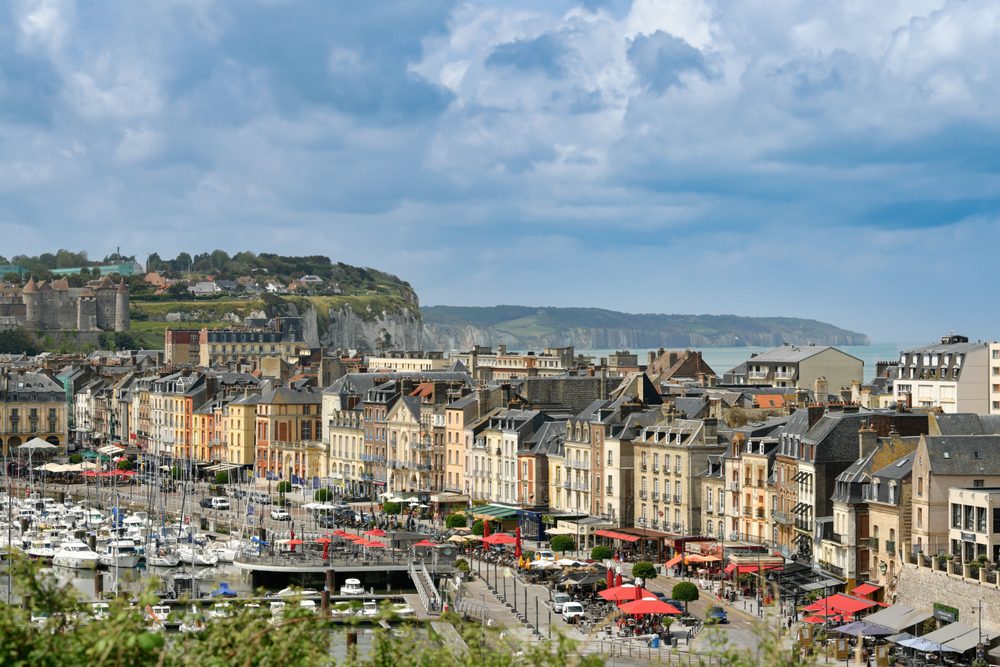 Dieppe normandy france view from above
